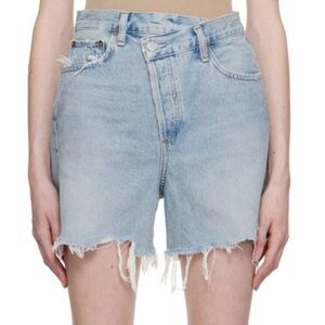 Agolde Criss Cross Denim Shorts. Size 27
